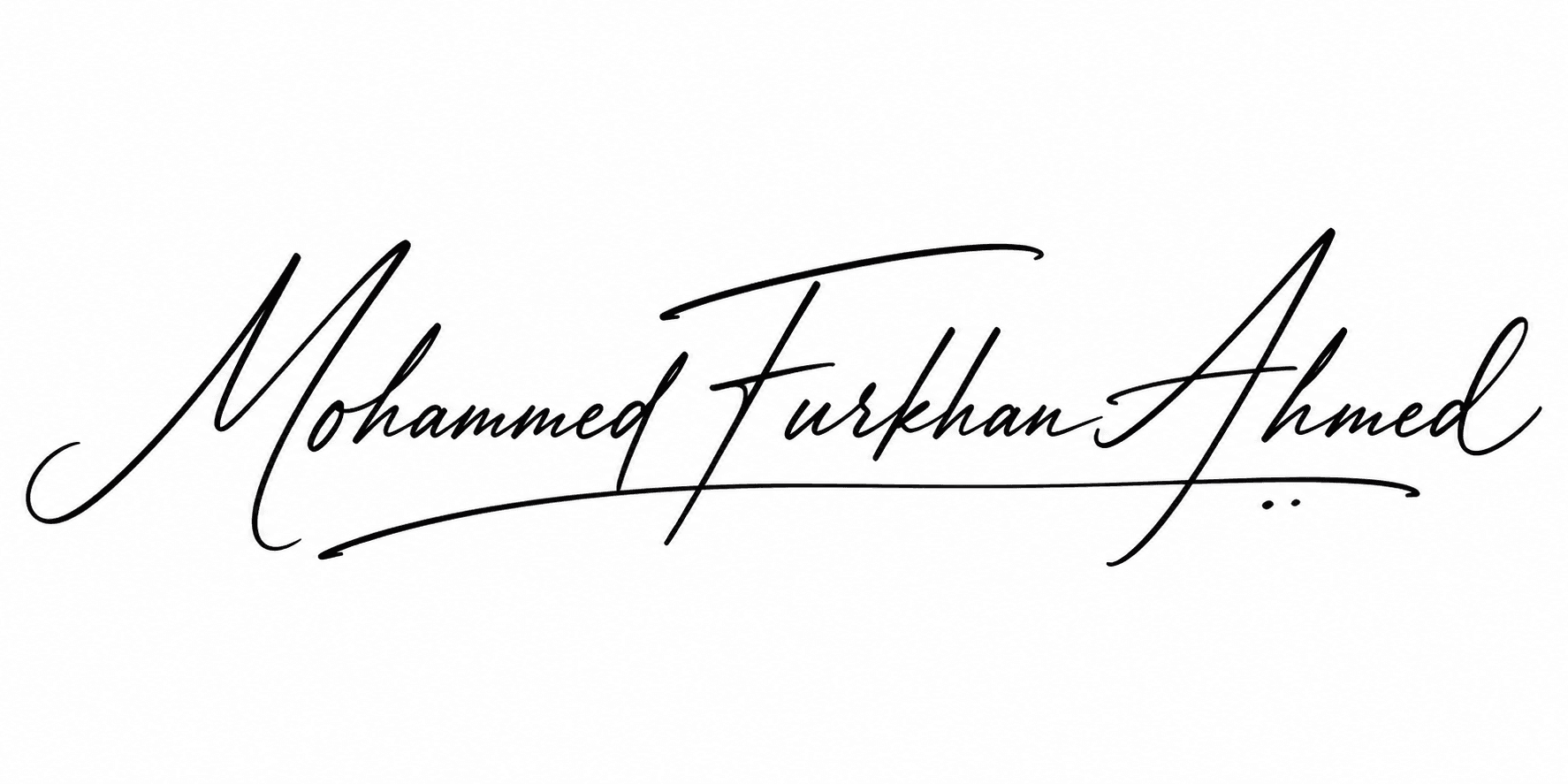 Mohammed Furkhan Ahmed's signature